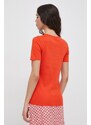 United Colors of Benetton t-shirt in cotone donna colore arancione