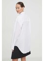 MSGM camicia in cotone donna colore bianco