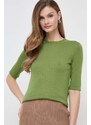 Max Mara Leisure t-shirt e cardigan di lana colore verde