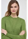 Max Mara Leisure t-shirt e cardigan di lana colore verde