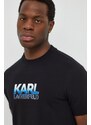 Karl Lagerfeld t-shirt uomo colore nero