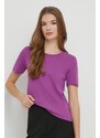 United Colors of Benetton t-shirt in cotone donna colore violetto