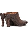A.S.98 sabot FRIDA in pelle con tacco