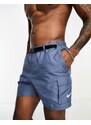 Nike Swimming - Explore Volley - Pantaloncini da bagno grigi da 5" con tasche cargo-Grigio