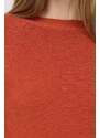 Weekend Max Mara maglione in cotone colore arancione