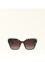 Furla Sunglasses Sfu686 Occhiali Da Sole Havana Marrone Acetato Color-block Donna