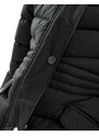 New Look - Piumino nero con cappuccio in pelliccia sintetica