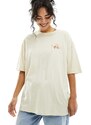 Billabong - True Tiger - T-shirt oversize color crema-Bianco