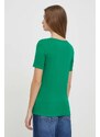 United Colors of Benetton t-shirt in cotone donna colore verde