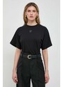Liviana Conti t-shirt in cotone donna colore nero