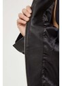 Gestuz giacca in pelle donna colore nero