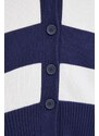 United Colors of Benetton cardigan in cotone colore blu navy