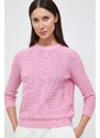 Weekend Max Mara maglione in cotone colore rosa