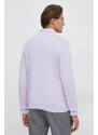 United Colors of Benetton maglione in cotone colore violetto