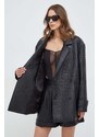 Bardot cappotto donna colore nero