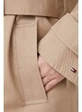 Tommy Hilfiger cappotto in cotone colore beige