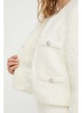 Gestuz giacca in misto lana colore beige