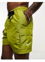 Nike Swimming - Explore - Pantaloncini da bagno stile volley cargo da 5"-Verde