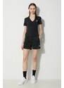 adidas Originals t-shirt 3-Stripes V-Neck Tee donna colore nero IU2416