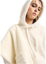 Emporio Armani Maglione con cappuccio in tessuto effetto teddy e misto alpaca Capsule Chalet