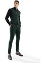 ASOS DESIGN Wedding - Pantaloni da abito super skinny color verde bosco microtesturizzato