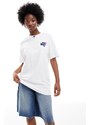 Nike - T-shirt bianca con stampa vintage sul retro-Bianco