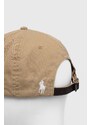 Polo Ralph Lauren berretto da baseball in cotone colore beige