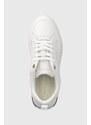 Tommy Hilfiger sneakers in pelle LUX COURT SNEAKER MONOGRAM colore bianco FW0FW07808