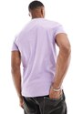 Polo Ralph Lauren - T-shirt lilla mélange con logo-Viola