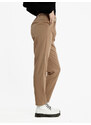 Jmzy Orignal Design Pantaloni Donna a Vita Alta Gamba Dritta Casual Beige Taglia Xl