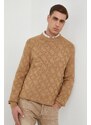 BOSS maglione in lana uomo colore beige