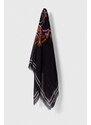 HUGO scialle con aggiunta di lana colore nero