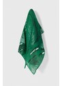 Lauren Ralph Lauren scialle con aggiunta di seta colore verde