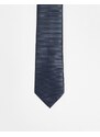 ASOS DESIGN - Cravatta standard blu navy