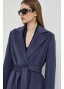 MAX&Co. cappotto in lana colore blu navy
