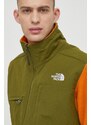 The North Face giacca uomo colore arancione