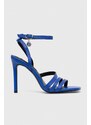Karl Lagerfeld Jeans sandali in pelle MANOIR colore blu KLJ30001