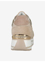 Queen Helena Sneakers Donna Scamosciate Con Platform Zeppa Oro Taglia 41