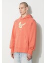 KSUBI felpa in cotone flight kash hoodie uomo colore arancione con cappuccio MPS24FL009