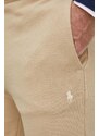 Polo Ralph Lauren pantaloni da jogging in cotone colore beige