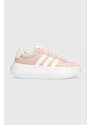 adidas sneakers in camoscio GRAND COURT colore rosa IE1104