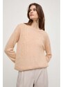 Patrizia Pepe maglione in lana donna colore beige