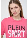 PLEIN SPORT t-shirt in cotone donna colore rosa