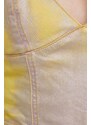 Diesel top jeans colore giallo
