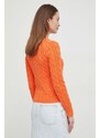 Polo Ralph Lauren cardigan in cotone colore arancione