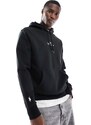 Polo Ralph Lauren - Felpa con cappuccio in maglia doppia nera con logo centrale-Nero