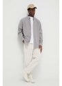 Levi's camicia in cotone uomo colore grigio