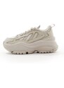 adidas Originals - Ozgaia - Sneakers beige triplo con suola spessa-Bianco
