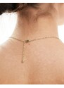Pieces - San Valentino - Scatola regalo con collana placcata color oro con scritta “SIS”