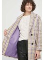 Sisley cappotto con aggiunta di lana colore beige